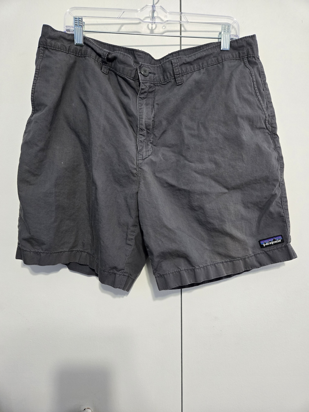 Patagonia Organic Cotton Gray Chino Shorts Mens Size 38 Outdoor Casual